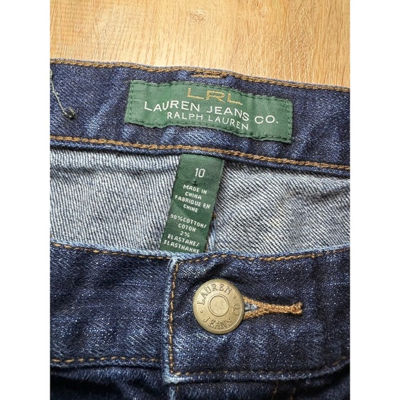 Lauren Ralph Lauren Jeans Classic Bootcut Sz 10 Dark Wash Stretch Women's EUC - Picture 4 of 8